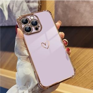 IPhone 11 Pro Purple & Gold Heart Case